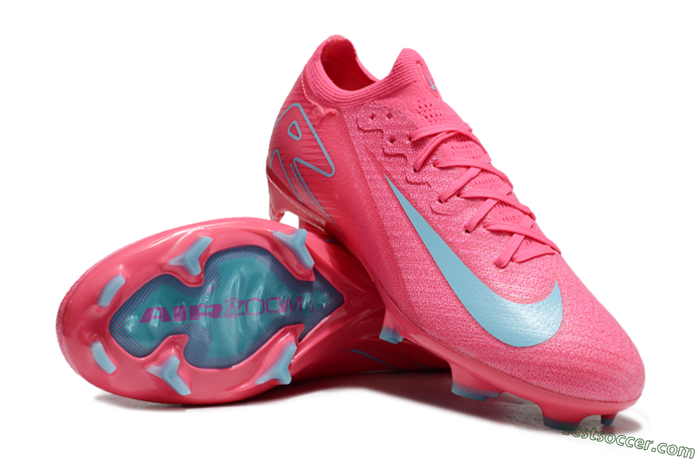 Nike Air Zoom Mercurial Vapor 16 Elite FG Low-Tops Soccer Cleats - Red/Jade 3