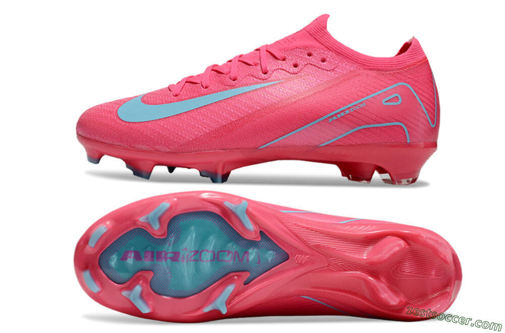 Nike Air Zoom Mercurial Vapor 16 Elite FG Low-Tops Soccer Cleats - Red/Jade 1