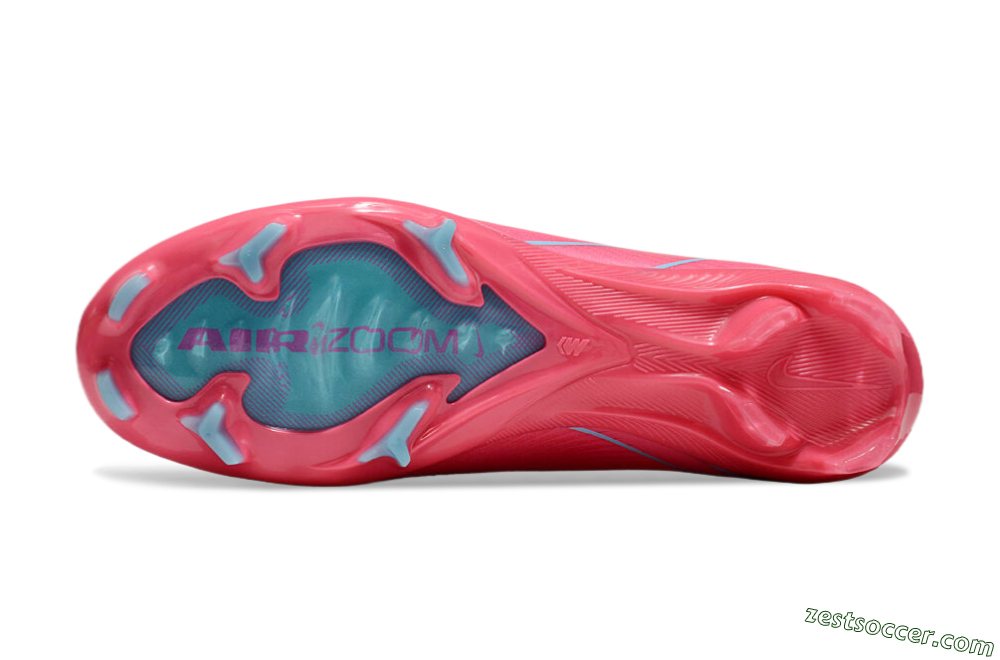 Nike Air Zoom Mercurial Vapor 16 Elite FG Low-Tops Soccer Cleats - Red/Jade 6