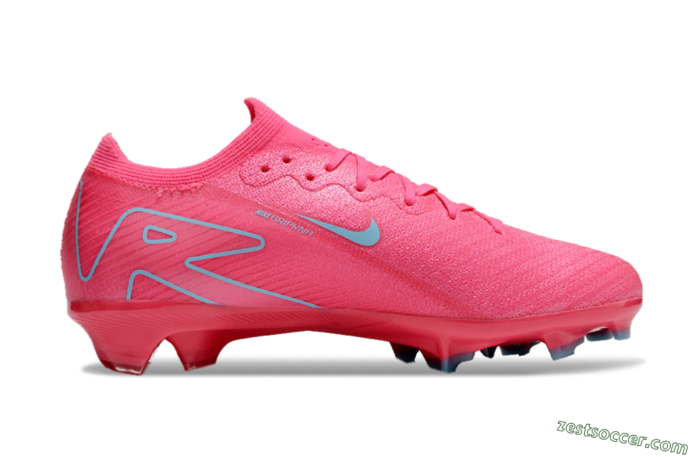 Nike Air Zoom Mercurial Vapor 16 Elite FG Low-Tops Soccer Cleats - Red/Jade 7