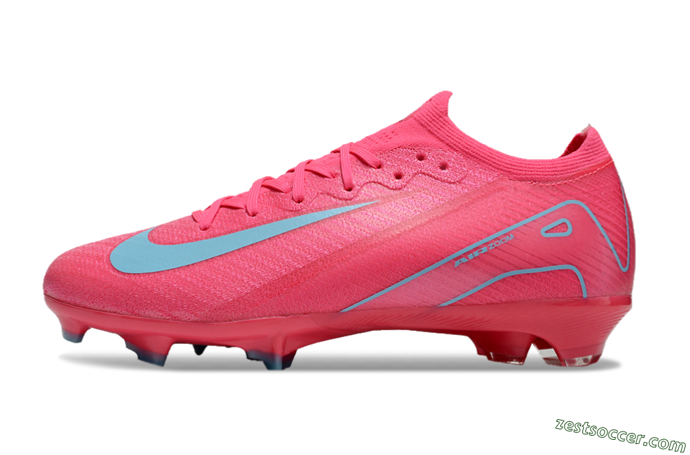 Nike Air Zoom Mercurial Vapor 16 Elite FG Low-Tops Soccer Cleats - Red/Jade 2