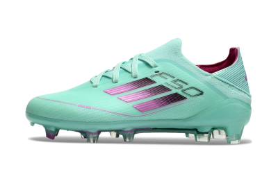 Adidas F50 Elite FG Low-Tops Soccer Cleats - Jade/Purple/Black
