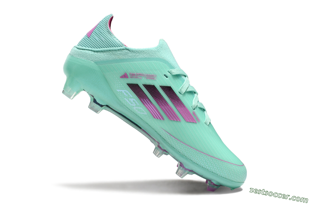 Adidas F50 Elite FG Low-Tops Soccer Cleats - Jade/Purple/Black 4