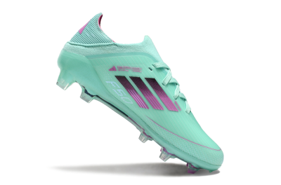 Adidas F50 Elite FG Low-Tops Soccer Cleats - Jade/Purple/Black