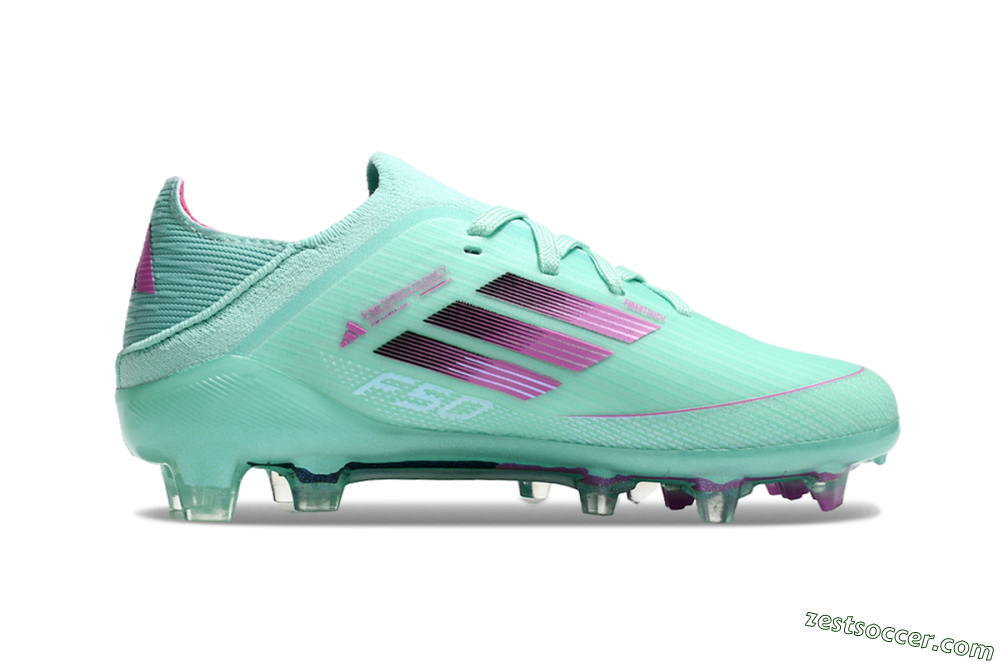 Adidas F50 Elite FG Low-Tops Soccer Cleats - Jade/Purple/Black 6