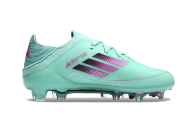 Adidas F50 Elite FG Low-Tops Soccer Cleats - Jade/Purple/Black