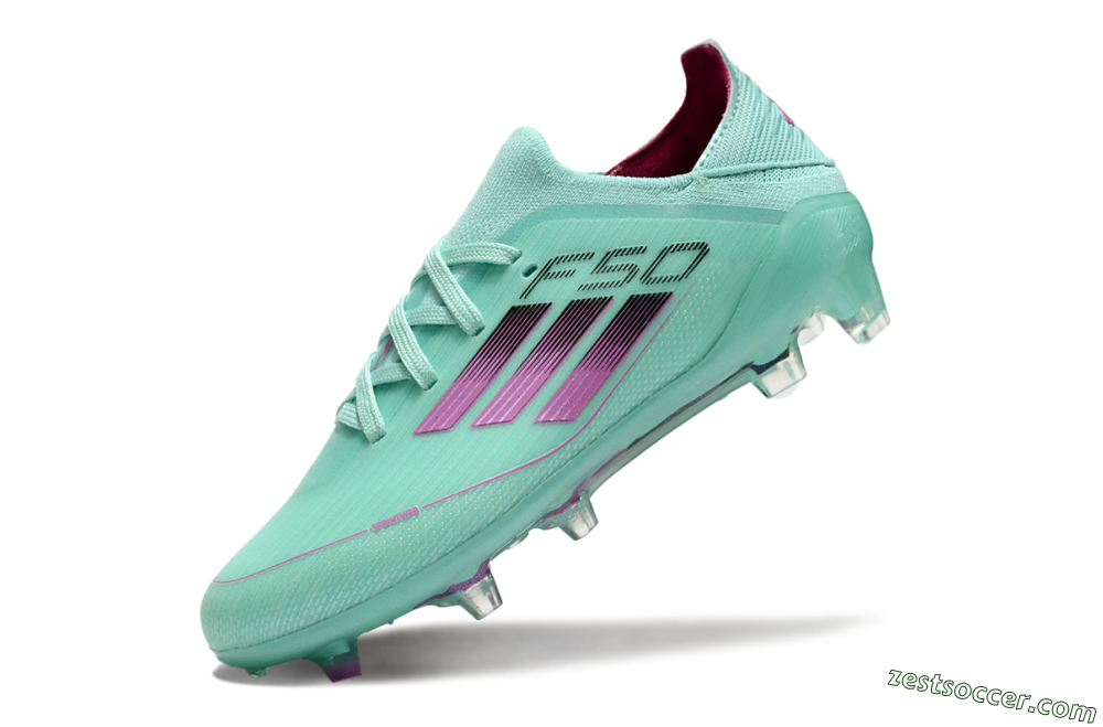 Adidas F50 Elite FG Low-Tops Soccer Cleats - Jade/Purple/Black 5