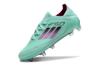 Adidas F50 Elite FG Low-Tops Soccer Cleats - Jade/Purple/Black