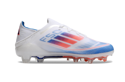 Adidas F50 Elite FG Low-Tops Soccer Cleats - White/Blue/Red