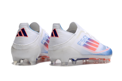 Adidas F50 Elite FG Low-Tops Soccer Cleats - White/Blue/Red