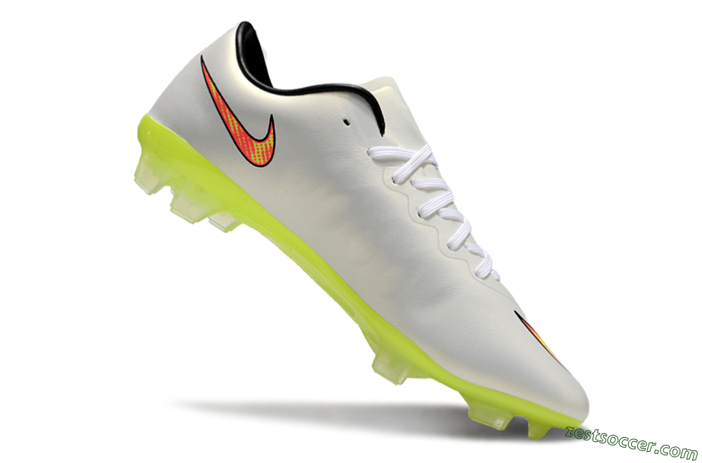 Nike Mercurial Vapor 10 FG Low-Tops Soccer Cleats - Beige/Red/Yellow 4