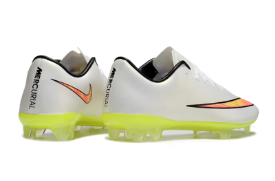 Nike Mercurial Vapor 10 FG Low-Tops Soccer Cleats - Beige/Red/Yellow