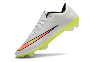 Nike Mercurial Vapor 10 FG Low-Tops Soccer Cleats - Beige/Red/Yellow
