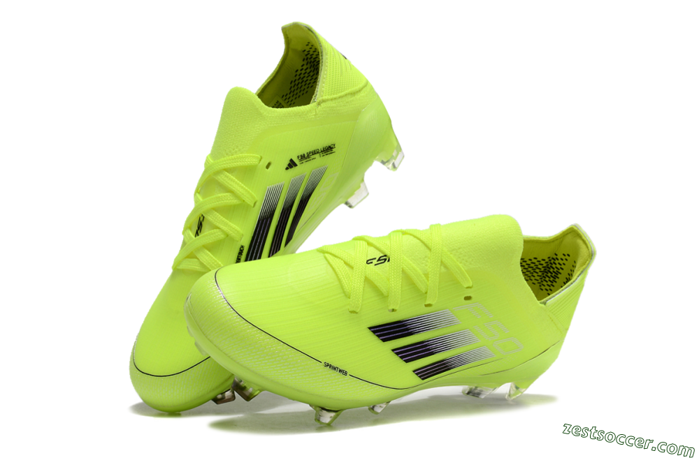 Adidas F50 Elite FG Low-Tops Soccer Cleats - Yellow/Black 3