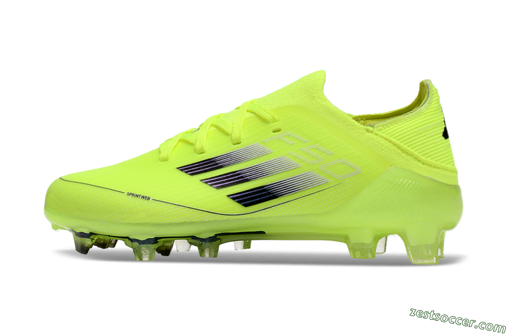 Adidas F50 Elite FG Low-Tops Soccer Cleats - Yellow/Black 2