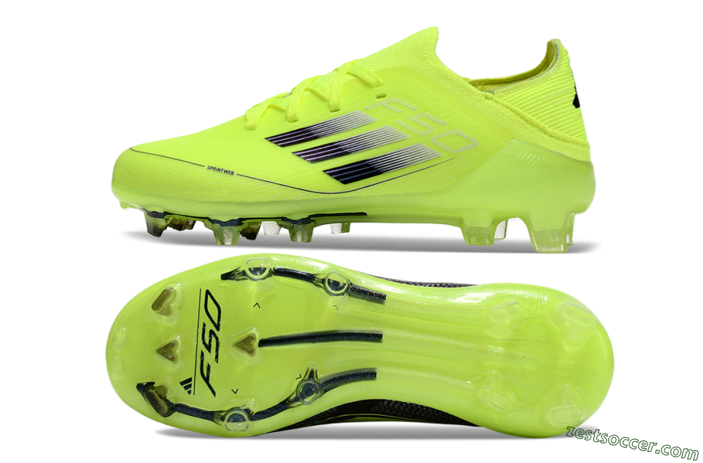 Adidas F50 Elite FG Low-Tops Soccer Cleats - Yellow/Black 1