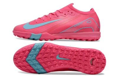 Nike Air Zoom Mercurial Vapor 16 Elite TF Low-Tops Soccer Shoes - Pink/Red/Jade