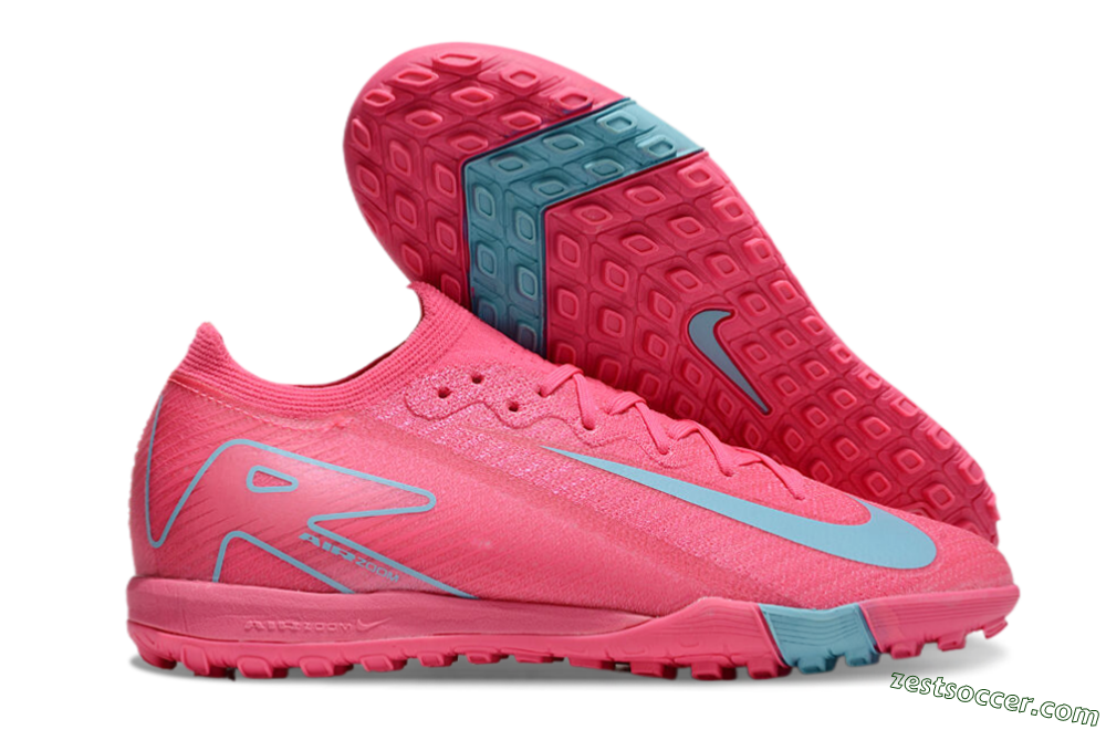 Nike Air Zoom Mercurial Vapor 16 Elite TF Low-Tops Soccer Shoes - Pink/Red/Jade 1