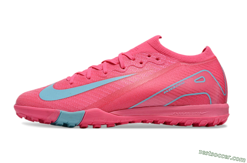 Nike Air Zoom Mercurial Vapor 16 Elite TF Low-Tops Soccer Shoes - Pink/Red/Jade 0