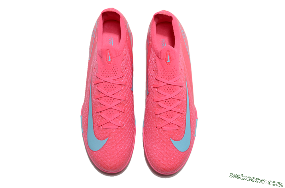 Nike Air Zoom Mercurial Vapor 16 Elite TF Low-Tops Soccer Shoes - Pink/Red/Jade 3