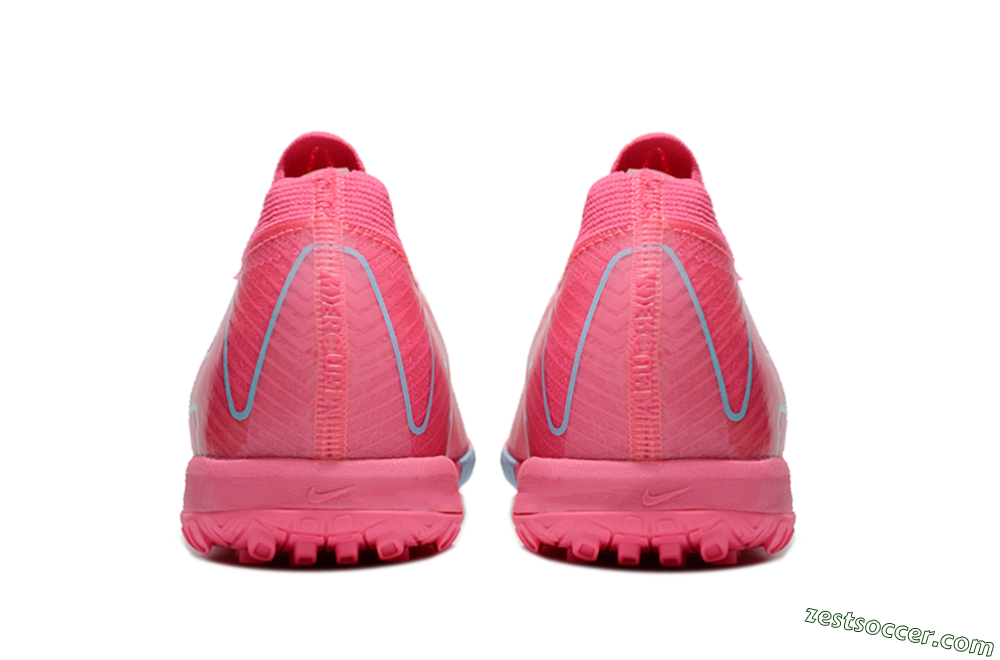 Nike Air Zoom Mercurial Vapor 16 Elite TF Low-Tops Soccer Shoes - Pink/Red/Jade 4
