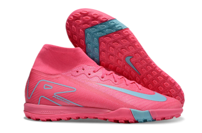 Nike Air Zoom Mercurial Superfly 10 Elite TF High-Tops Soccer Shoes - Pink/Red/Jade