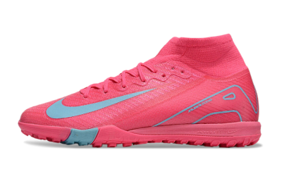 Nike Air Zoom Mercurial Superfly 10 Elite TF High-Tops Soccer Shoes - Pink/Red/Jade