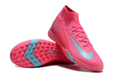 Nike Air Zoom Mercurial Superfly 10 Elite TF High-Tops Soccer Shoes - Pink/Red/Jade