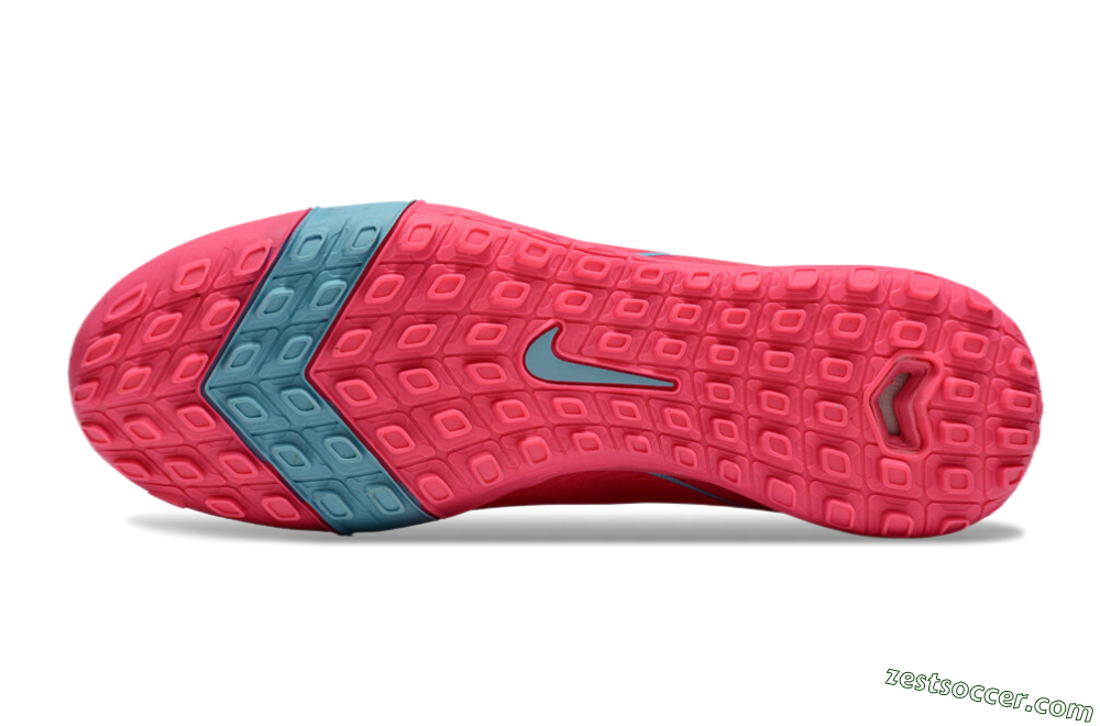 Nike Air Zoom Mercurial Superfly 10 Elite TF High-Tops Soccer Shoes - Pink/Red/Jade 5
