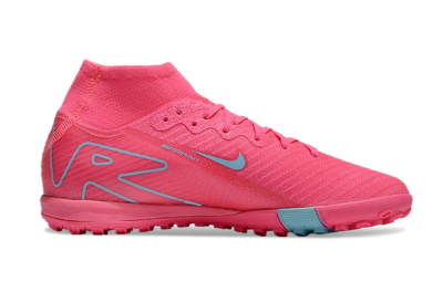 Nike Air Zoom Mercurial Superfly 10 Elite TF High-Tops Soccer Shoes - Pink/Red/Jade