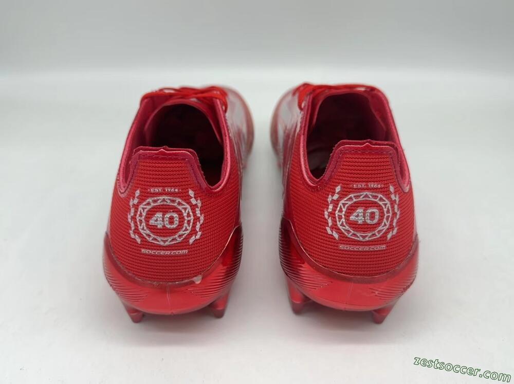 Adidas F50 Elite FG Low-Tops Soccer Cleats - Red/Silver/White