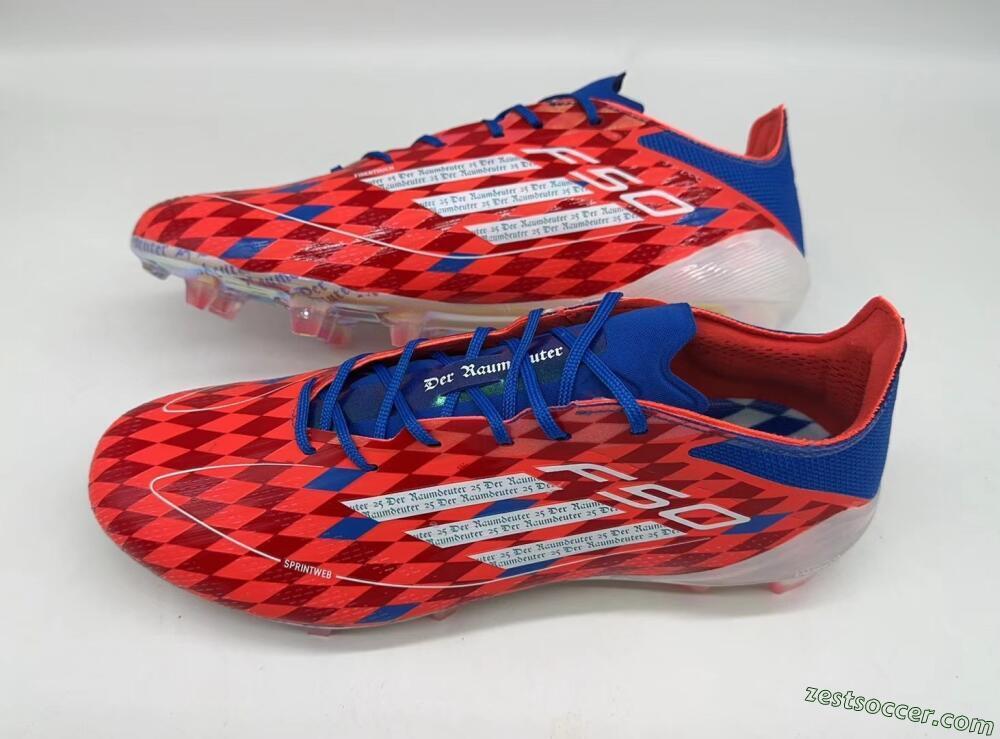 Adidas F50 Elite FG Low-Tops Soccer Cleats - Red/White/Blue