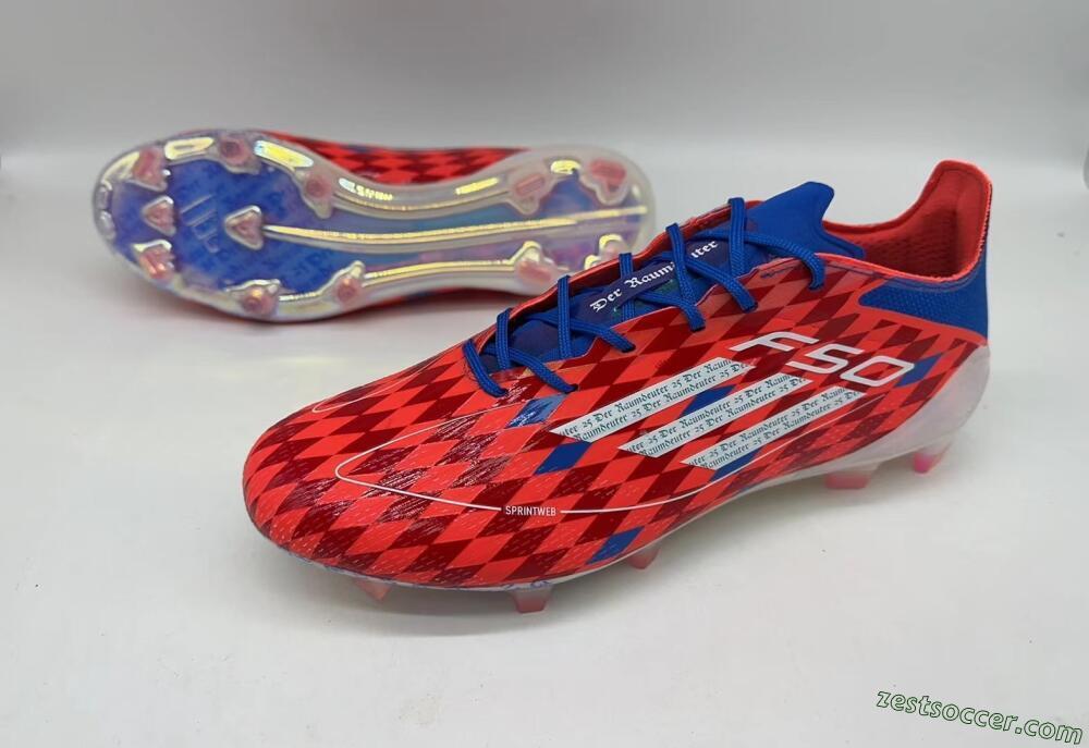 Adidas F50 Elite FG Low-Tops Soccer Cleats - Red/White/Blue