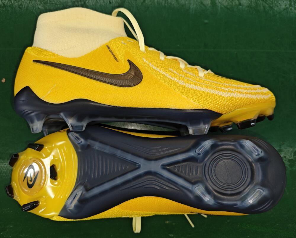 Nike Phantom Luna Elite FG High-Tops Soccer Cleats - Yellow/White/Black