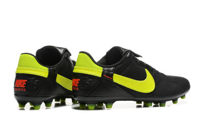 Nike The Premier 3 FG Low-Tops Soccer Cleats - Black/Yellow/Red