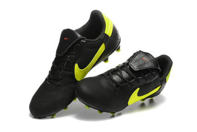 Nike The Premier 3 FG Low-Tops Soccer Cleats - Black/Yellow/Red