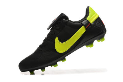Nike The Premier 3 FG Low-Tops Soccer Cleats - Black/Yellow/Red