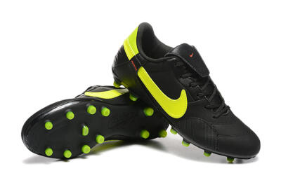 Nike The Premier 3 FG Low-Tops Soccer Cleats - Black/Yellow/Red