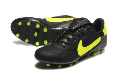 Nike The Premier 3 FG Low-Tops Soccer Cleats - Black/Yellow/Red