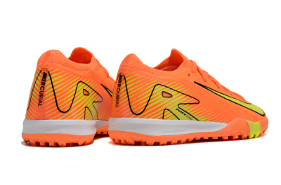 Kids Nike Air Zoom Mercurial Vapor 16 Elite TF Low-Tops Soccer Shoes - Orange/Yellow/Black/White