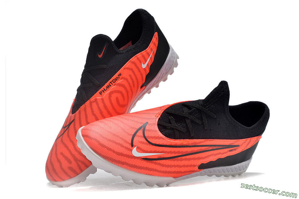 Nike React Phantom GX Pro TF Low-Tops Soccer Shoes - Red/Black/White 6