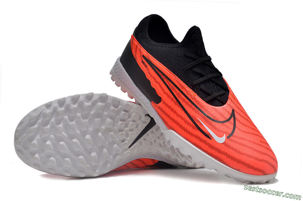 Nike React Phantom GX Pro TF Low-Tops Soccer Shoes - Red/Black/White 4