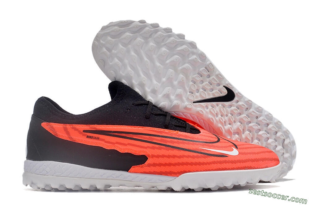 Nike React Phantom GX Pro TF Low-Tops Soccer Shoes - Red/Black/White 0