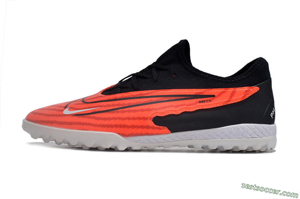 Nike React Phantom GX Pro TF Low-Tops Soccer Shoes - Red/Black/White 2