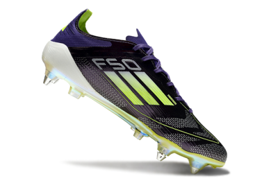 Adidas F50 Elite SG Low-Tops Soccer Cleats - Purple/Yellow/White