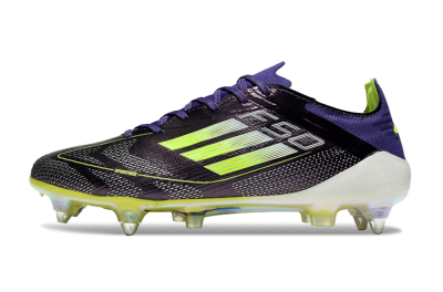Adidas F50 Elite SG Low-Tops Soccer Cleats - Purple/Yellow/White