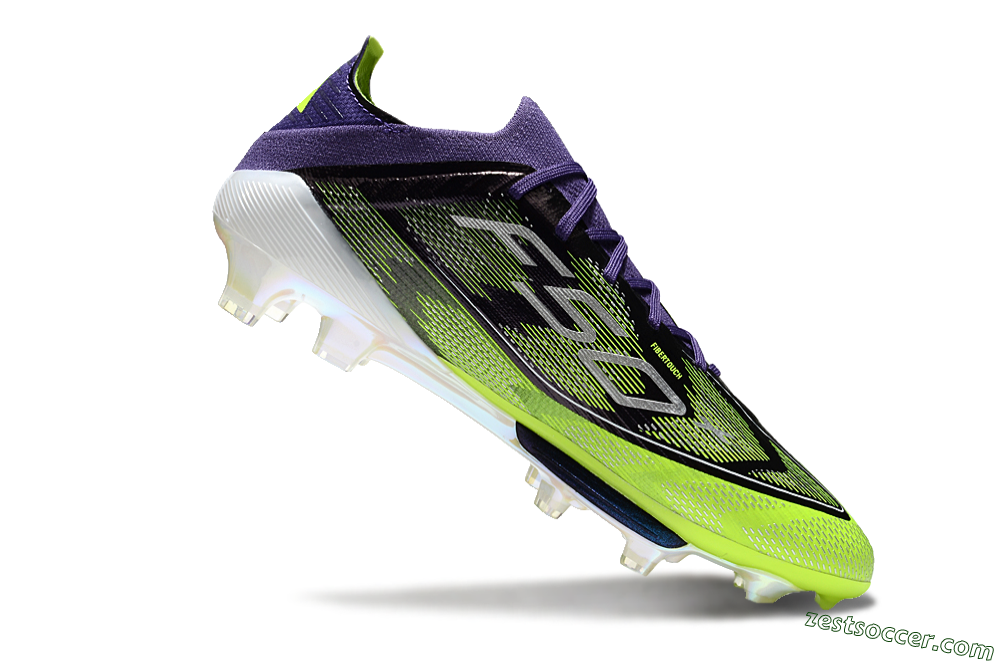 Adidas F50+ Lightstrike Pro FG Low-Tops Soccer Cleats - Purple/Yellow/White 3
