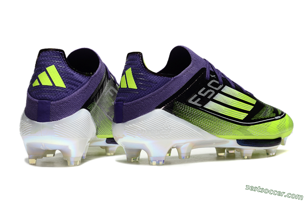 Adidas F50+ Lightstrike Pro FG Low-Tops Soccer Cleats - Purple/Yellow/White 5
