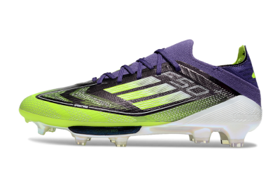 Adidas F50+ Lightstrike Pro FG Low-Tops Soccer Cleats - Purple/Yellow/White