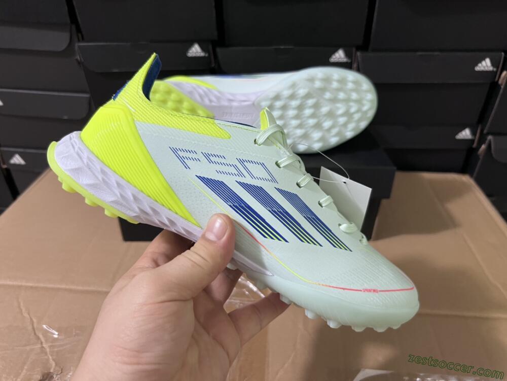 Adidas F50 Elite TF Low-Tops Soccer Shoes - Jade/Blue/Yellow